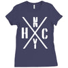 nyhc new york hardcore funny Ladies Fitted T-Shirt