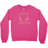 i'd rather be hunting deer antlers ammo hunt gear merica cool Crewneck Sweatshirt