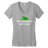 little brothers get luigi Women's V-Neck T-Shirt