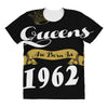 queens are born in 1962 All Over Women's T-shirt