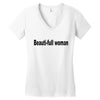 beautifull woman Women's V-Neck T-Shirt