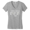 i wish i could ctrl alt del you Women's V-Neck T-Shirt