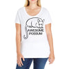 awesome Ladies Curvy T-Shirt