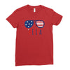 4th of July Ladies Fitted T-Shirt