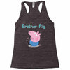 peppa pig brother pig Racerback Tank