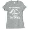 instant pirate just add rum Ladies Fitted T-Shirt