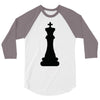 Chess King and Pawn 3/4 Sleeve Shirt