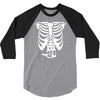 beer belly xray skeleton funny 3/4 Sleeve Shirt
