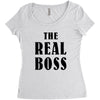 The Boss - The Real Boss Women's Triblend Scoop T-shirt
