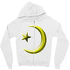 gay pride star and crescent Zipper Hoodie