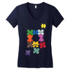 puzzled Women's V-Neck T-Shirt