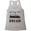 living the minivan dream Racerback Tank