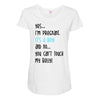 Yes...I'm Pregnant.It's a Boy! And No...You Can't Touch My Belly! Maternity Scoop Neck T-shirt