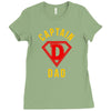 captain dad hero Ladies Fitted T-Shirt