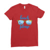 Beach Please Ladies Fitted T-Shirt