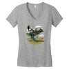 morning commute Women's V-Neck T-Shirt