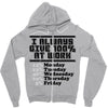 always give 100 percent Zipper Hoodie