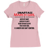 Smartass March Girl Ladies Fitted T-Shirt