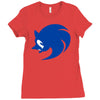 sonic logo Ladies Fitted T-Shirt