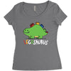 legosaurus Women's Triblend Scoop T-shirt