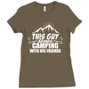 This Guy Loves Camping With His Friend Ladies Fitted T-Shirt