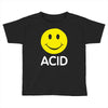 acid house smiley face 90's rave club hardcore party Toddler T-shirt