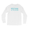 west ham in the blood retro style new Long Sleeve Shirts