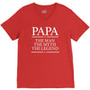 papa man myth legend V-Neck Tee