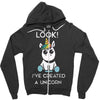 look i've created a unicorn Zipper Hoodie