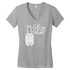 for travel enthusiasts! Women's V-Neck T-Shirt