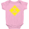 baby on board bumper sticker decal safety cute funny Baby Onesie