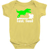 dino fast food  fun Baby Onesie
