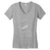 narwhals Women's V-Neck T-Shirt