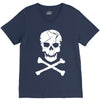 skull and crossbones pirate neon V-Neck Tee