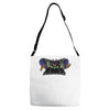 my caged pet monster Adjustable Strap Totes