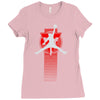 basketball jump Ladies Fitted T-Shirt