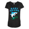 Baby Shark -Shark Do Do Do Maternity Scoop Neck T-shirt