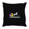 unicorn beach Throw Pillow