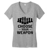 Chess Choose Your Weapon, Women's V-Neck T-Shirt