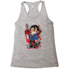 evil cartoon Racerback Tank