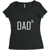 dad of 3 Women's Triblend Scoop T-shirt
