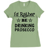 drinking prosecco Ladies Fitted T-Shirt