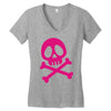 pink pirate Women's V-Neck T-Shirt