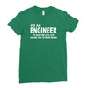 i'm an engineer i'm never wrong Ladies Fitted T-Shirt