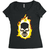 burning man Women's Triblend Scoop T-shirt