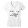 coffee keeps me going Women's V-Neck T-Shirt
