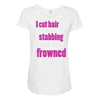 i cut hair Maternity Scoop Neck T-shirt