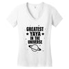 Greatest Yaya In The Universe Women's V-Neck T-Shirt