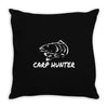 carp hunter pike angler fishing new Throw Pillow