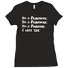 i write code Ladies Fitted T-Shirt